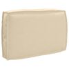 vidaXL Kissen Beige 60 x 40 x 12 cm Oxford-Stoff