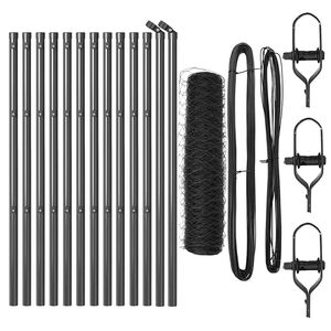 vidaXL Zaunpfosten Grau