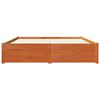 vidaXL Bettrahmen Wachsbraun 150 x 200 cm Massivholz Kiefer