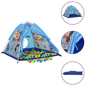 vidaXL Spielzelt mit 250 B&auml;llen Blau 120x120x90 cm