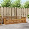 vidaXL Outdoor-Sofagarnitur 3 pcs Natur Massivholz Akazie