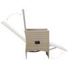 vidaXL 7-tlg. Garten-Essgruppe Poly Rattan Beige