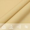 vidaXL Sonnensegel Sandfarbe 4x3 m 100% Polyester Oxford