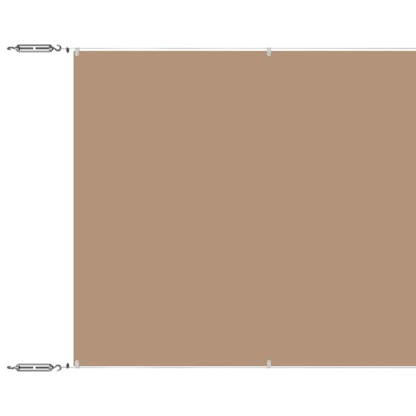 vidaXL Senkrechtmarkise Taupe 60x1200 cm Oxford-Gewebe