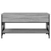 vidaXL Couchtisch Grau Sonoma 100x50x50 cm Holzwerkstoff und Metall