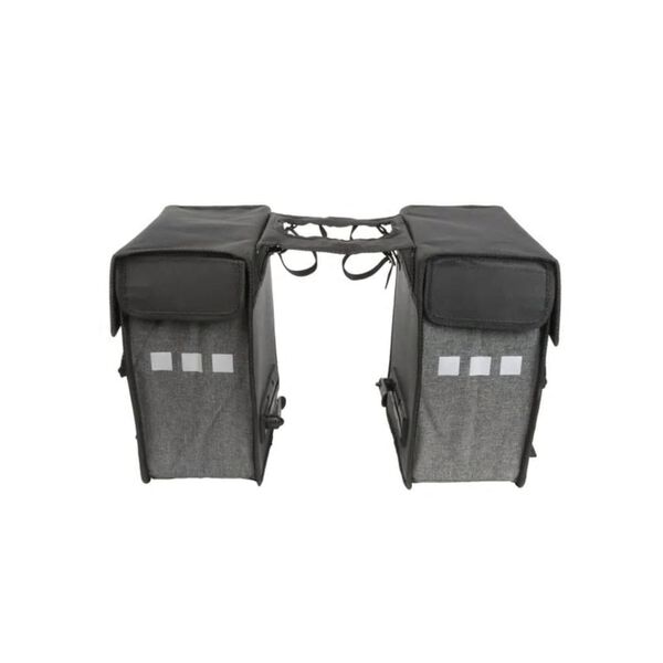 Willex Fahrradtaschen 33 L Abgeschr&auml;gt Schwarz und Grau 10713