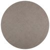 vidaXL Bereichsteppiche Rund LUGO Taupe &Oslash; 120 CM Polyester