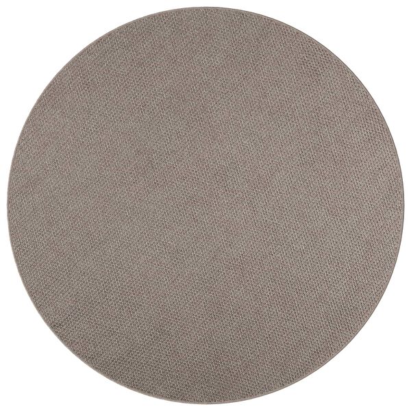 vidaXL Bereichsteppiche Rund LUGO Taupe &Oslash; 120 CM Polyester