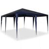 vidaXL Party-Zelt Blau 400 x 400 x 266 cm Polyethylen und Stahl