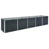 vidaXL Garten-Hochbeet Verzinkter Stahl 400x80x45 cm Anthrazit