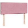 vidaXL Boxspringbett mit Matratze Rosa 120x220 cm Samt