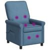 vidaXL Massagesessel mit Liegefunktion Blau 69 x 95 x 101 cm Stoff