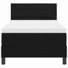 vidaXL Boxspringbett mit Matratze Schwarz 80 x 200 cm Stoff