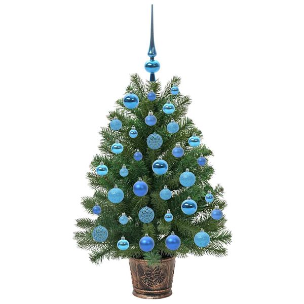 vidaXL K&uuml;nstlicher Weihnachtsbaum mit 150 LEDs Gr&uuml;n 95 cm PE und PVC