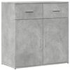 vidaXL Sideboards 2 Stk. Betongrau 79x38x80 cm Holzwerkstoff