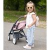 Smoby Sports Spielzeug-Kinderwagen f&uuml;r Zwillingspuppen Maxi-Cosi Hellrosa