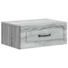 vidaXL Wandmontierter Nachttisch Sonoma-Grau 49 x 34,5 x 20 cm
