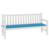 vidaXL Gartenbank-Auflage Blau 180x50x3 cm Oxford-Gewebe