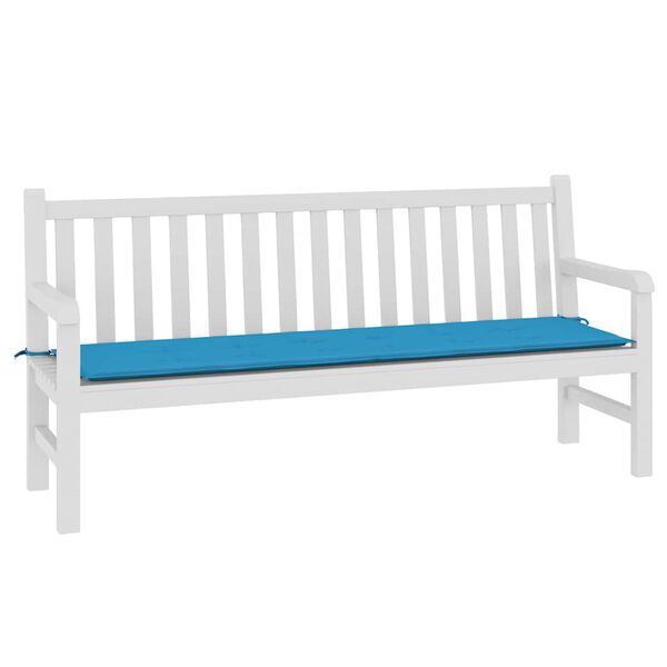 vidaXL Gartenbank-Auflage Blau 180x50x3 cm Oxford-Gewebe