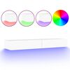 vidaXL TV-Schrank mit LED-Leuchten Wei&szlig; 120x35x15,5 cm