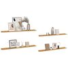 vidaXL Wandregal mit Regal 4 pcs Beige 115 x 9 x 3 cm Holzwerkstoff