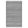 vidaXL Schuhschrank Grau Sonoma 63x24x103 cm Holzwerkstoff