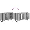 vidaXL Badezimmerschrank Graues Sonoma 90 x 30 x 60 cm Holzwerkstoff