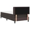 vidaXL Boxspringbett mit Matratze Dunkelbraun 200 x 90 cm Stoff