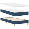 vidaXL Boxspringbett mit Matratze mit Kopfteil Blau 90 x 200 cm Stoff