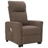 vidaXL Massagesessel mit Aufstehhilfe Taupe Stoff