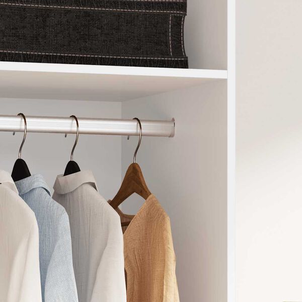 vidaXL Kleiderschrank Wei&szlig; 50x50x200 cm Holzwerkstoff