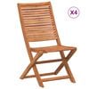 vidaXL Gartenst&uuml;hle 4 Stk. Klappbar Massivholz Akazie