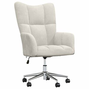 vidaXL Relaxsessel Cremewei&szlig; Samt