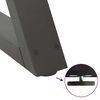vidaXL Couchtischbeine 2 Stk. Anthrazit 60x(30-31,3) cm Stahl