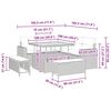 vidaXL Gartensofa-set 8 pcs Beige Poly-Rattan