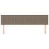 vidaXL Kopfteile Taupe 200x5x78/88 cm Stoff