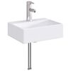 vidaXL Waschbecken mit Wasserhahn und Abfluss Chrom