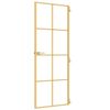 vidaXL Innent&uuml;r Schlank Golden 76x201,5 cm Hartglas und Aluminium