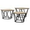 vidaXL Couchtisch 3 stk. Sonoma-Eiche 50 x 50 x 40 cm