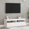 vidaXL TV-Schränke mit LED-Leuchten 2 Stk. Weiß 60x35x40cm