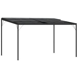 vidaXL Pavillon mit Dach Anthrazit 4x3x2,5 m Aluminium und Stahl