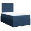 vidaXL Boxspringbett mit Matratze Blau 120x200 cm Stoff