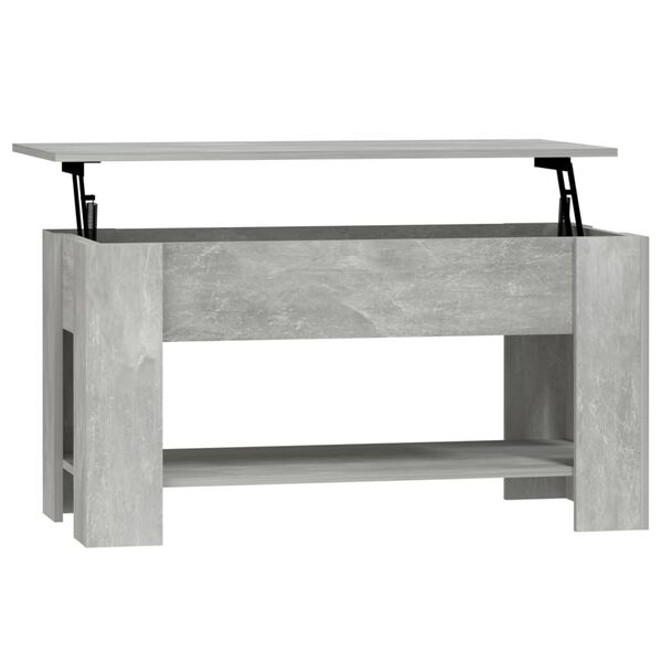 vidaXL Couchtisch Betongrau 101x49x52 cm Holzwerkstoff