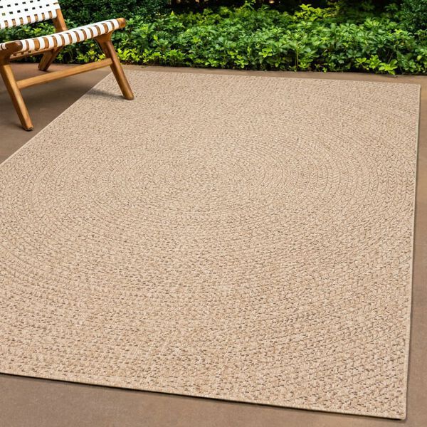 vidaXL Teppich ZIZUR 80x250 cm Jute-Optik Indoor und Outdoor