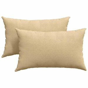 vidaXL Sofakissen 2 St&uuml;ck Grau-Gr&uuml;n 50 x 30 cm Cordstoff