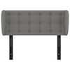 vidaXL Kopfteil mit Ohren Dunkelgrau 103x23x78/88 cm Stoff