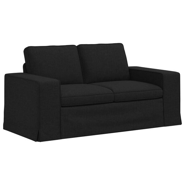 vidaXL Sofa 120cm Schwarz Metall