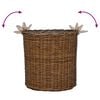 vidaXL Blumentopf K&ouml;rbchen mit Speicher 2 pcs Braun Lacak Rattan