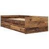 vidaXL Bettrahmen Altholz 100 x 200 cm Massives Kiefernholz