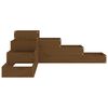 vidaXL Pflanzentreppe 4 Stufen 106x104,5x36 cm Honigbraun Massivholz